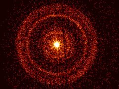 Explosão de Raios Gama 221009A, Imagem composta de Neil Gehrels Swift Observatory, Crédito: NASA/Swift/A. Beardmore/Universidade de Leicester